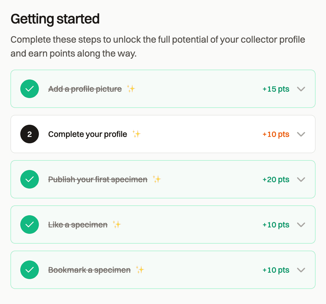 Complete your profile