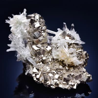 Pyrite on Quartz