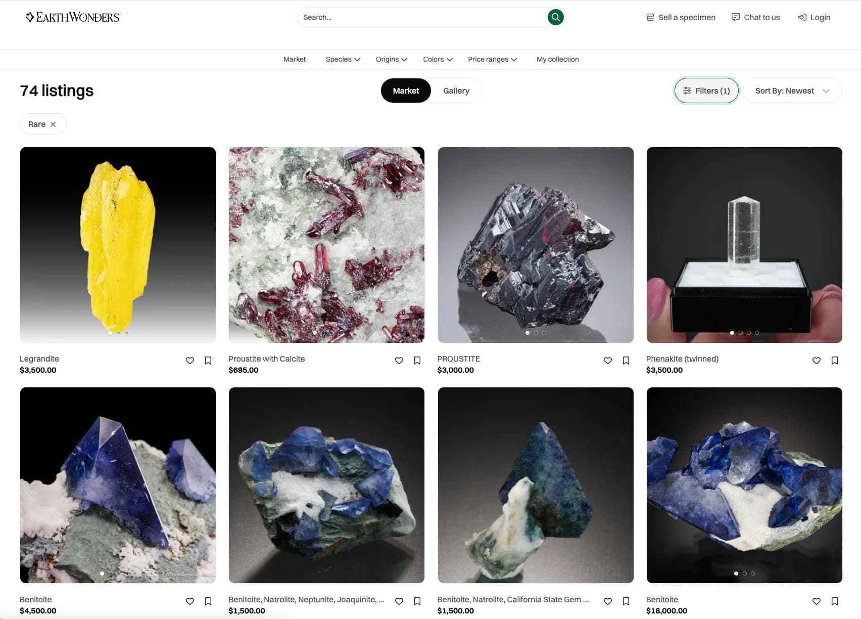 New Listing Category - Rare Species